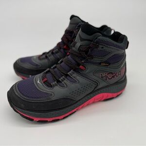 Hoka One One Tor Tech Mid Women’s Size 9.5 US Purple & Grey Hiking Boots